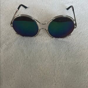 Silver Round Sunglasses